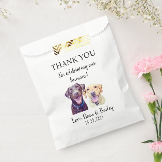 結婚式の引き出物バッグ-カスタマイズペットバッグ フェイバーバッグ (封をした状態)