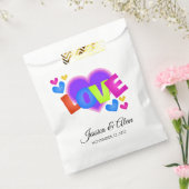 結婚式の引き出物バッグ フェイバーバッグ (封をした状態)