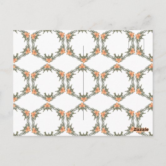 結婚式の引き出物バッグ-名前をカスタムするとキャンドルの日付 ポストカード (裏面)