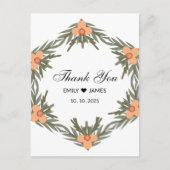 結婚式の引き出物バッグ-名前をカスタムするとキャンドルの日付 ポストカード (正面)