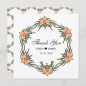 結婚式の引き出物バッグ-名前をカスタムするとキャンドルの日付 招待状 (正面/裏面)