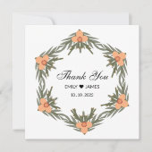 結婚式の引き出物バッグ-名前をカスタムするとキャンドルの日付 招待状 (正面)