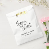 結婚式の引き出物バッグ – 愛は甘い フェイバーバッグ (封をした状態)