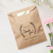 結婚式の引き出物バッグ | A Sweet Little Thank フェイバーバッグ (封をした状態)