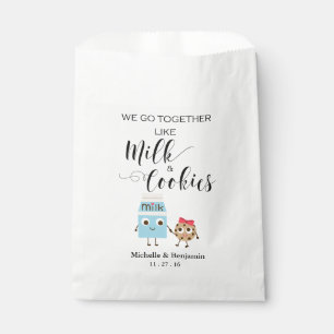 結婚式の引き出物バッグ- We Go Together Cookies & Milk フェイバーバッグ