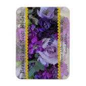 結婚式の引き出物パーソナライズされた磁石テンプレート マグネット (縦)