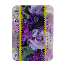 結婚式の引き出物パーソナライズされた磁石テンプレート マグネット