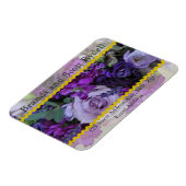 結婚式の引き出物パーソナライズされた磁石テンプレート マグネット (左側)