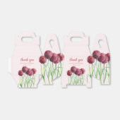 結婚式の引き出物パープルピンクアリウムフローラ水彩色 フェイバーボックス (折り畳みなし)