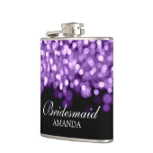 結婚式の引き出物パープルライト フラスク (左)