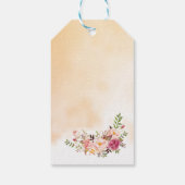 結婚式の引き出物ピンク来ギフトラベル ギフトタグ (裏面)