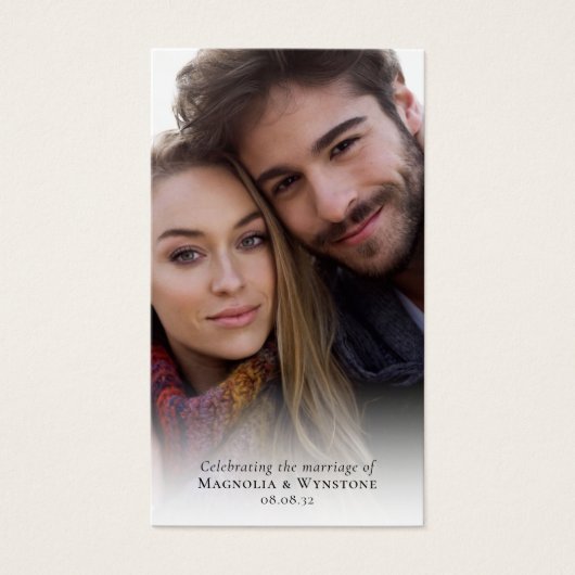 結婚式の引き出物フォト祈りの言葉カード (正面)