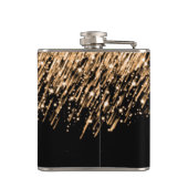 結婚式の引き出物フォールスター金ゴールド フラスク (裏面)