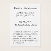 結婚式の引き出物ホーリーカードナブレムメアリー (裏面)