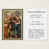 結婚式の引き出物ホーリーカードナブレムメアリー (正面&裏面)