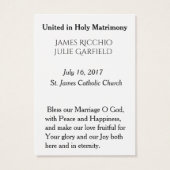 結婚式の引き出物ホーリーカードナブレムメアリー (裏面)