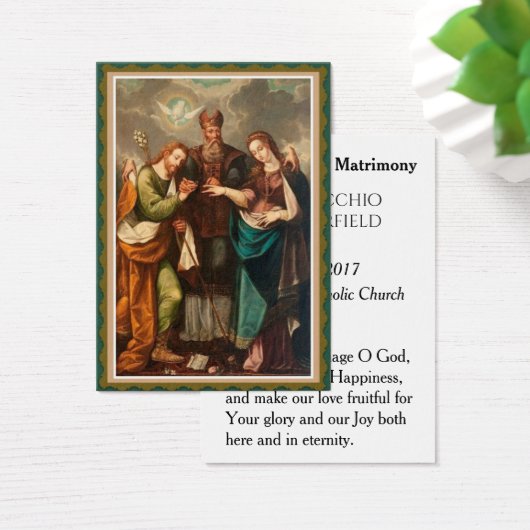 結婚式の引き出物ホーリーカードナブレムメアリー (デスク)