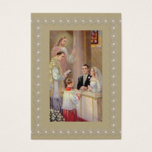 結婚式の引き出物ホーリーカード新郎新婦 (正面)