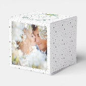 結婚式の引き出物ボックスあなたの写真モノグラム名 フェイバーボックス (裏面サイド)