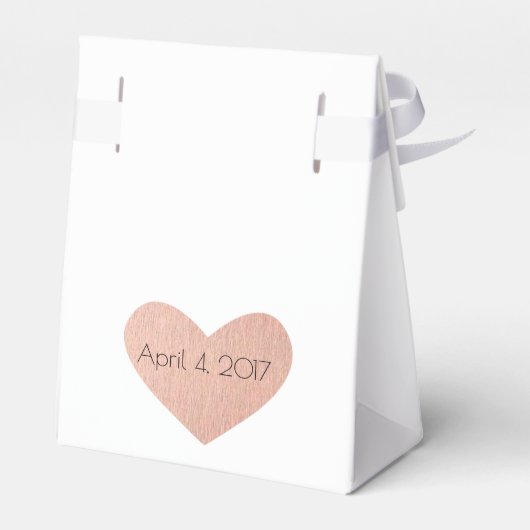 結婚式の引き出物ボックスとバラ金ゴールドありがとう フェイバーボックス (裏面サイド)