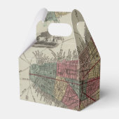 結婚式の引き出物ボックスとヴィンテージニューヨークシティマップ フェイバーボックス (裏面サイド)