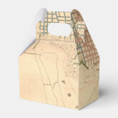 結婚式の引き出物ボックスとヴィンテージワシントンDCマップ フェイバーボックス (裏面サイド)