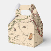 結婚式の引き出物ボックスとヴィンテージワールドアドベンチャーマップ フェイバーボックス (裏面サイド)