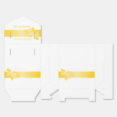 結婚式の引き出物ボックスイエローバタフライ フェイバーボックス (見開き)