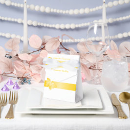 結婚式の引き出物ボックスイエローバタフライ フェイバーボックス