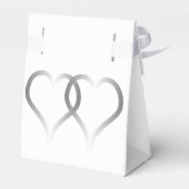 結婚式の引き出物ボックスシルバーハート フェイバーボックス (裏面サイド)