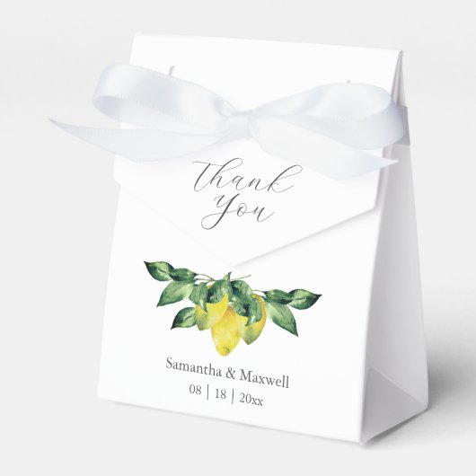 結婚式の引き出物ボックスダスティブルーボタニカル フェイバーボックス (正面サイド)