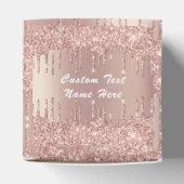 結婚式の引き出物ボックスバラ金ゴールドドライカスタムブ文字名 フェイバーボックス (上部)