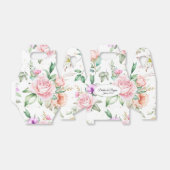 結婚式の引き出物ボックスフローラプリント優先ボックス フェイバーボックス (折り畳みなし)