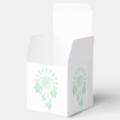 結婚式の引き出物ボックスペパーミントバタフライハート フェイバーボックス (オープン)