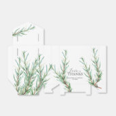 結婚式の引き出物ボックスローズマリーグリーンリー フェイバーボックス (折り畳みなし)