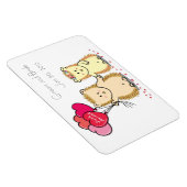 結婚式の引き出物マグネット – かわいいハリネズミのカップル マグネット (右側)