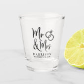 結婚式の引き出物ミセス ショットグラス (正面)