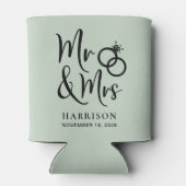 結婚式の引き出物ミセス・セージ・グリーン・クーラーボックス 缶クーラー (裏面)