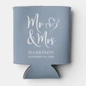 結婚式の引き出物ミセス・ダスティー・ブルー 缶クーラー (正面)