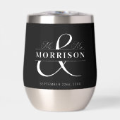 結婚式の引き出物ミセス・白黒 (正面)