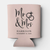 結婚式の引き出物ミセス・赤面 缶クーラー (裏面)