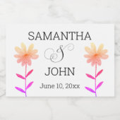 結婚式の引き出物ミニボトルラベル スパークリングワインラベル (シングルラベル)