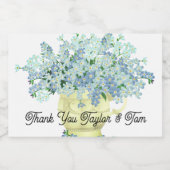 結婚式の引き出物ミニボトルラベル スパークリングワインラベル (シングルラベル)