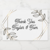 結婚式の引き出物ミニボトルラベル スパークリングワインラベル (シングルラベル)