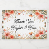 結婚式の引き出物ミニボトルラベル スパークリングワインラベル (シングルラベル)