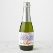 結婚式の引き出物ミニボトルラベル スパークリングワインラベル (正面)