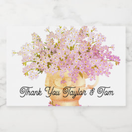 結婚式の引き出物ミニボトルラベル スパークリングワインラベル