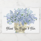 結婚式の引き出物ミニボトルラベル スパークリングワインラベル (シングルラベル)