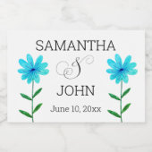 結婚式の引き出物ミニボトルラベル スパークリングワインラベル (シングルラベル)