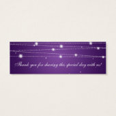 結婚式の引き出物ラベルきらめくラインパープル (裏面)